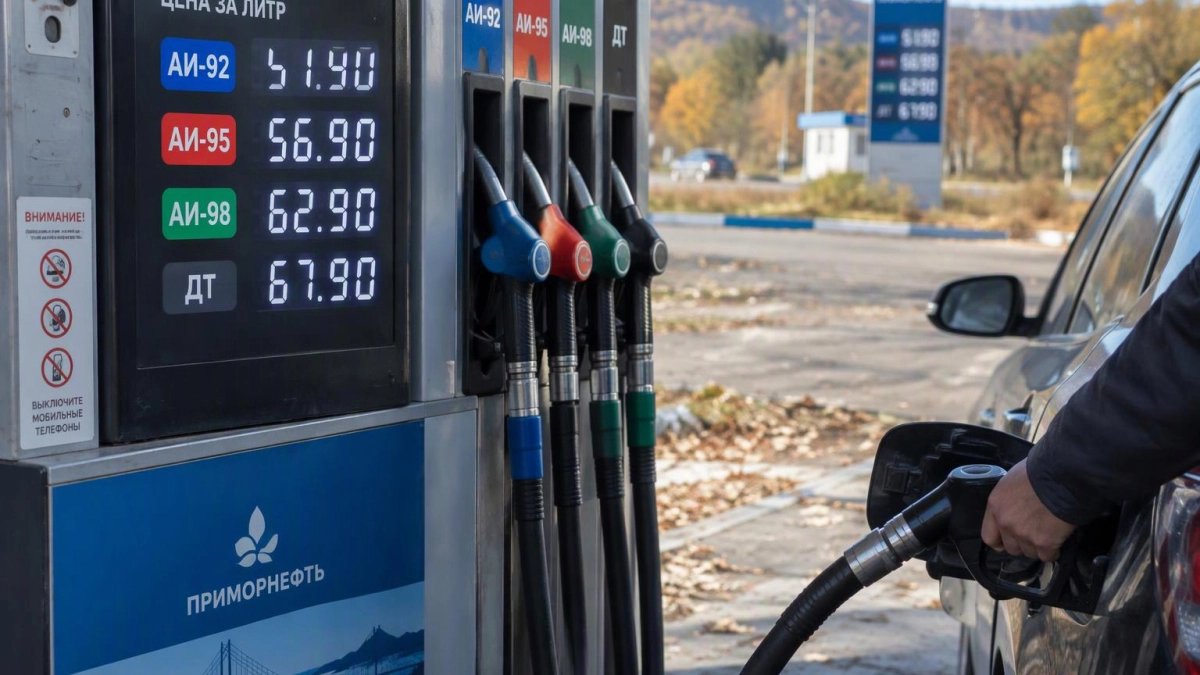 В Приморье бензин за неделю подорожал на 78 копеек