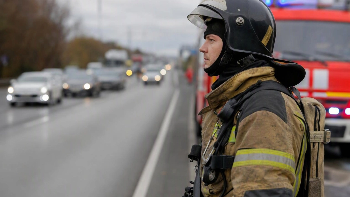 Во Владивостоке после ДТП на дорогу разлилось топливо, угрозу возгорания быстро устранили
