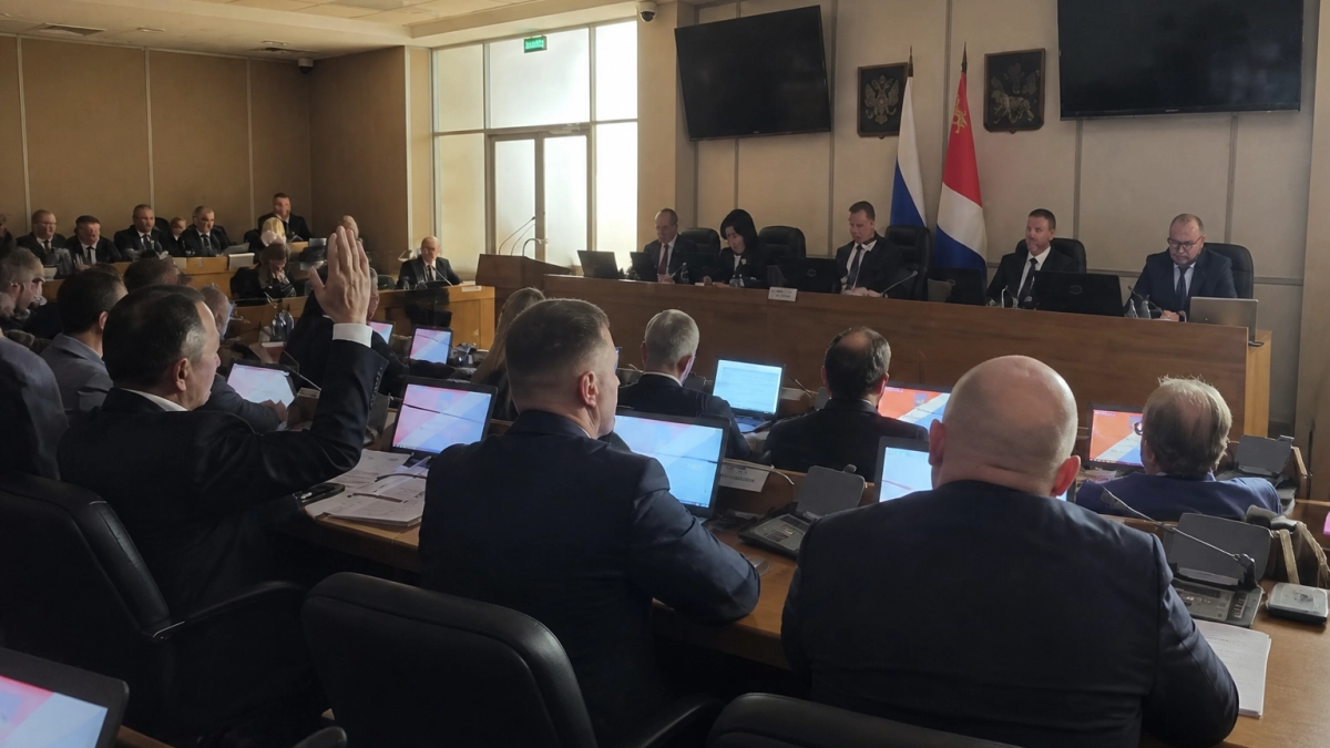 Заседание Заксобрания Приморья прервалось: свет отключился во время исполнения гимна