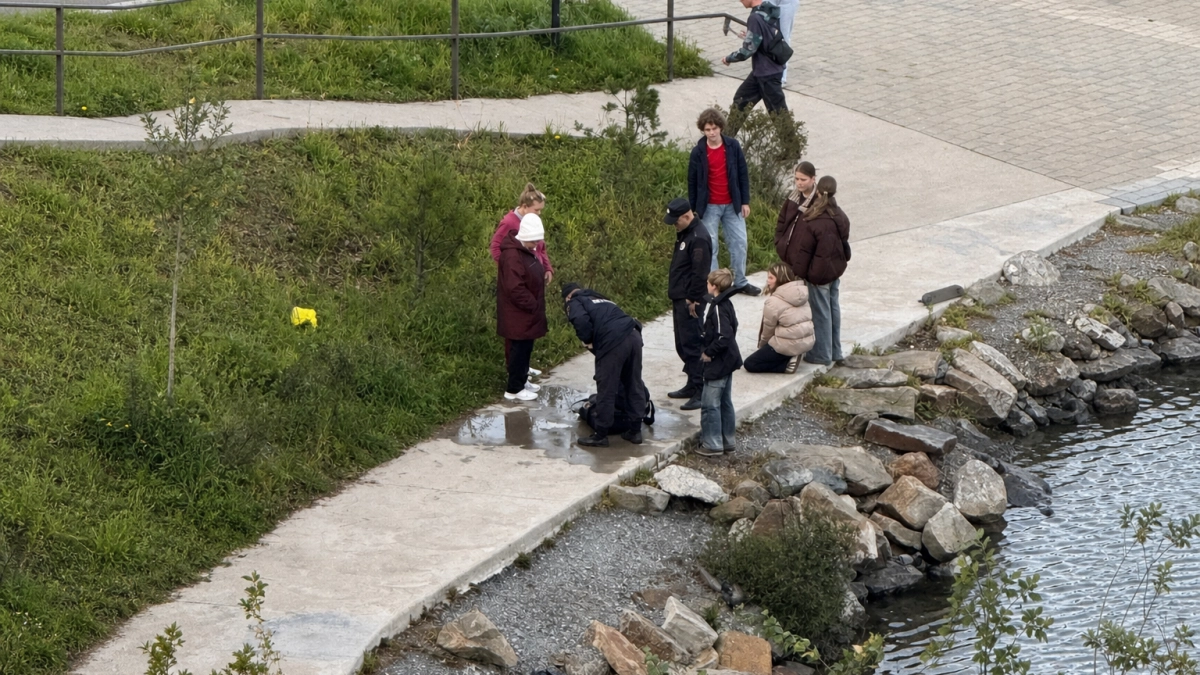 В озере во Владивостоке нашли сумку со знаком радиационной опасности