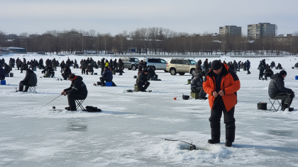 Тысяча рыбаков на тяжёлых машинах штурмуют запретный лёд Приморья