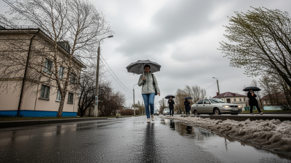 Циклон принесёт в Приморье дожди со снегом и тепло до +18°C